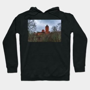 Ruins With tall cylindrical tower of Turaida Medieval Castle Hoodie